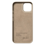 Nudient Thin Case iPhone 14 Bagside Cover - Clay Beige