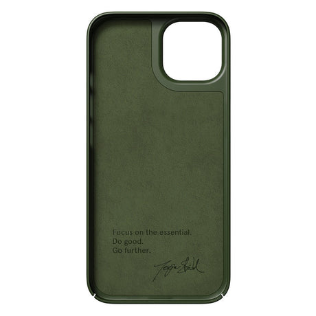 Nudient Thin Case iPhone 14 Bagside Cover - MagSafe Kompatibel - Pine Green