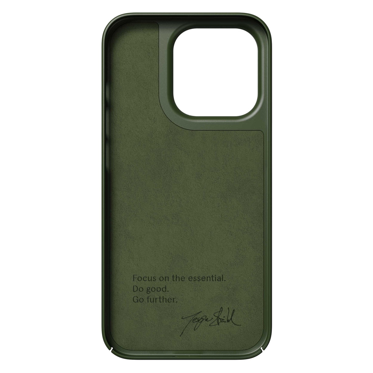 Nudient Thin Case iPhone 14 Pro Bagside Cover - MagSafe Kompatibel - Pine Green