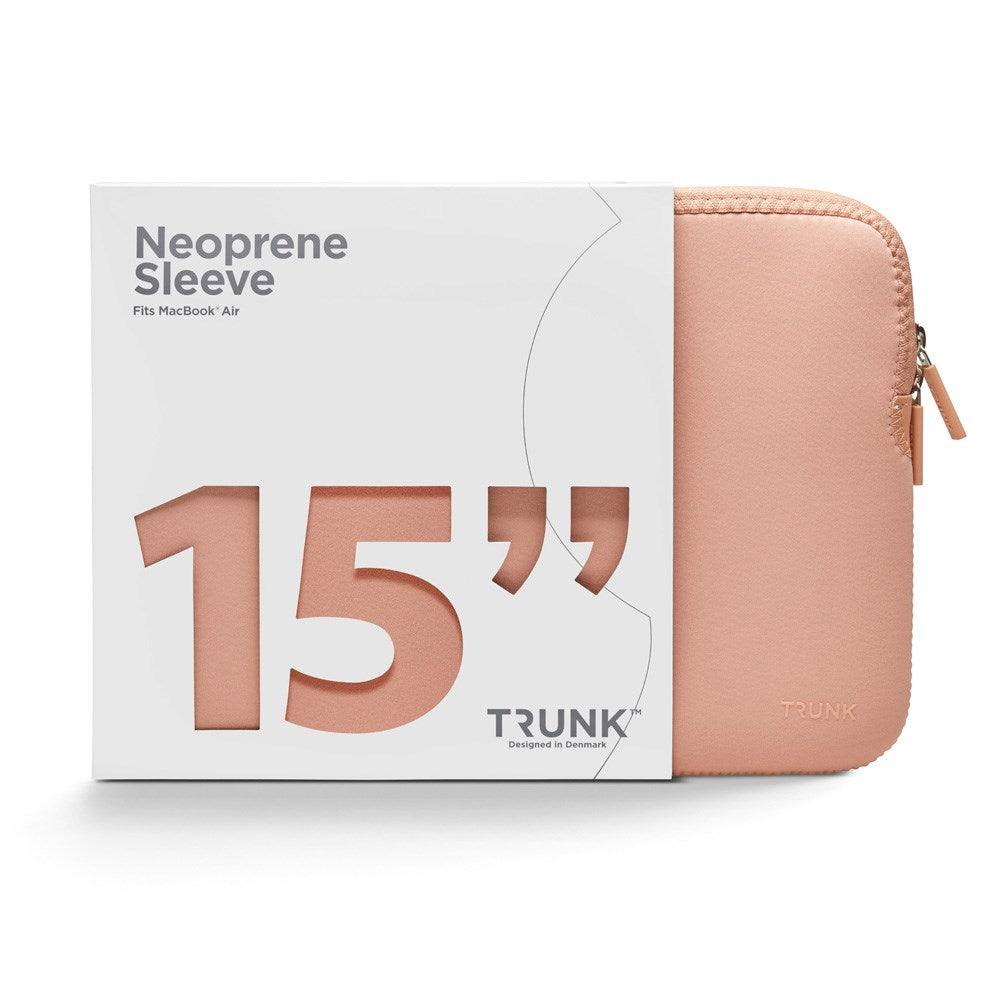 Trunk - Neoprene Sleeve - MacBook 15" (34 x 23.5 x 1 cm) - Coral Pearl