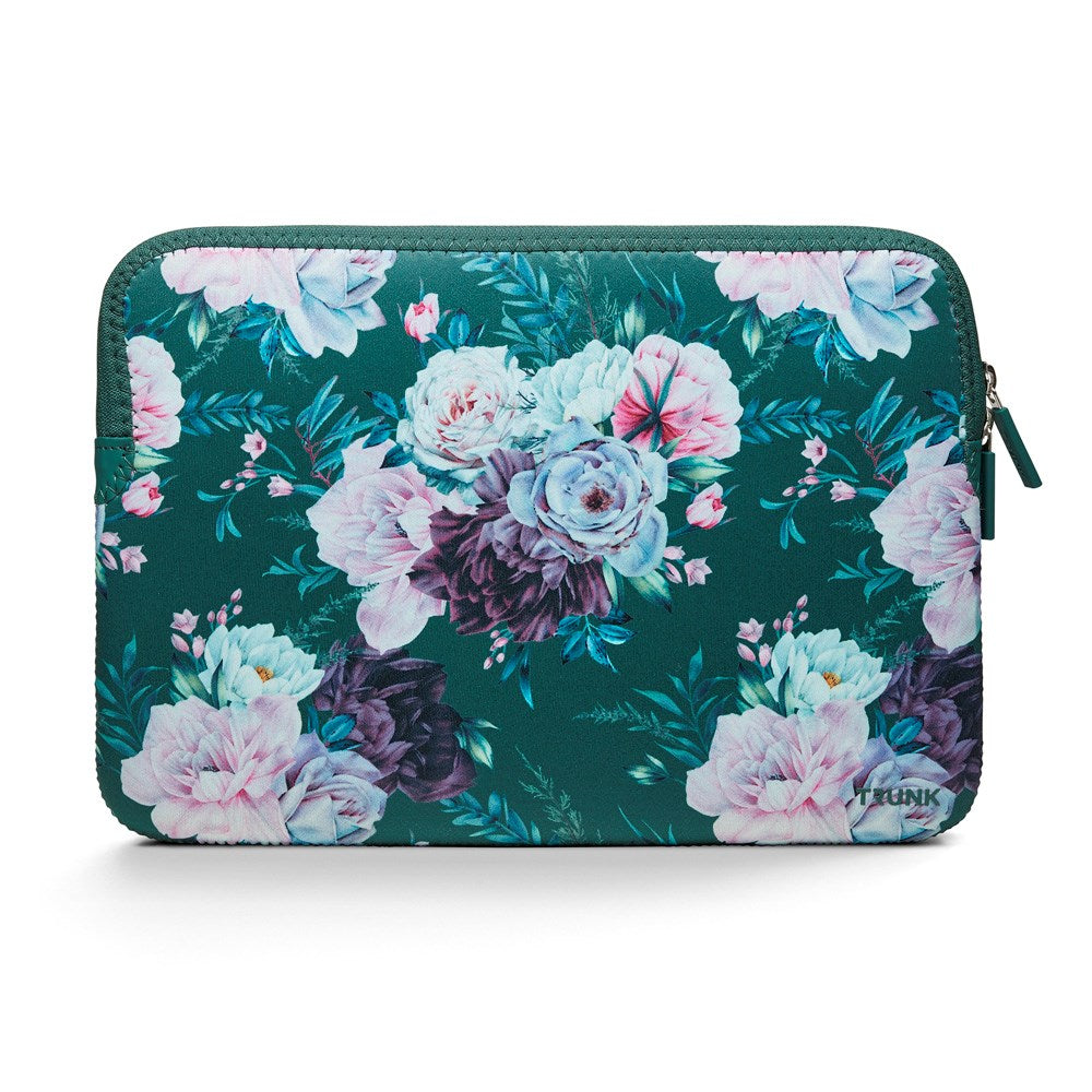 Trunk - Neoprene Sleeve - MacBook 13" (30.5 x 21.5 x 1.5 cm) - Sweet Power Green Flower