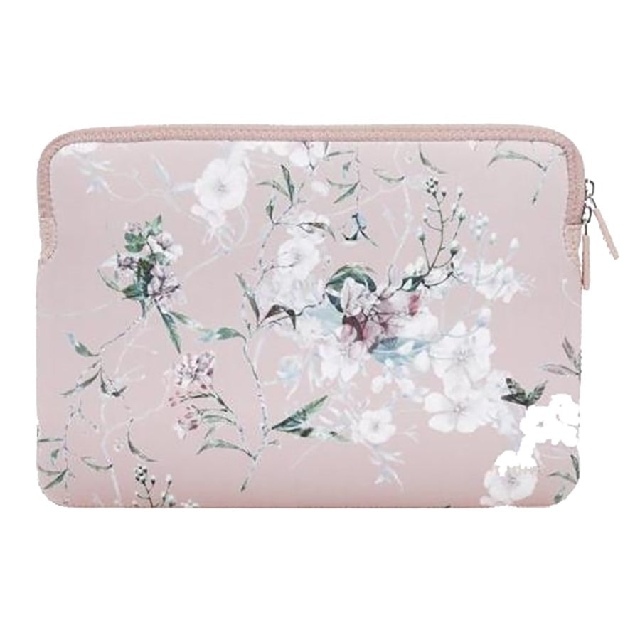 Trunk Neopren Sleeve til Bærbar PC 13" (30.5 x 22 x 2 cm) - Lyserøde Blomster