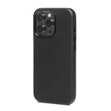 iPhone 13 Pro Trunk Ægte Læder Bagside Cover - Sort