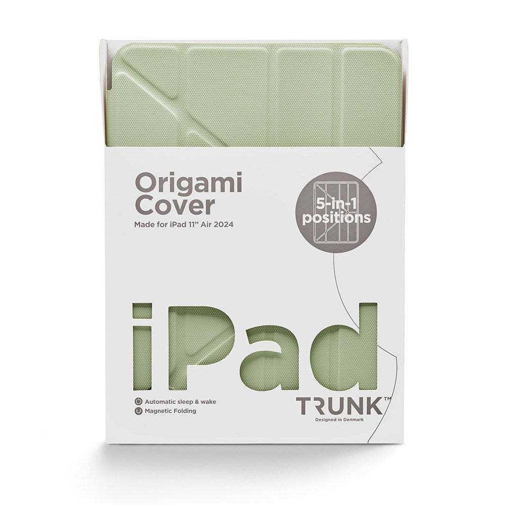 Trunk iPad Air 11" (2026 / 2025 / 2024) Origami Case - Lime Swirl