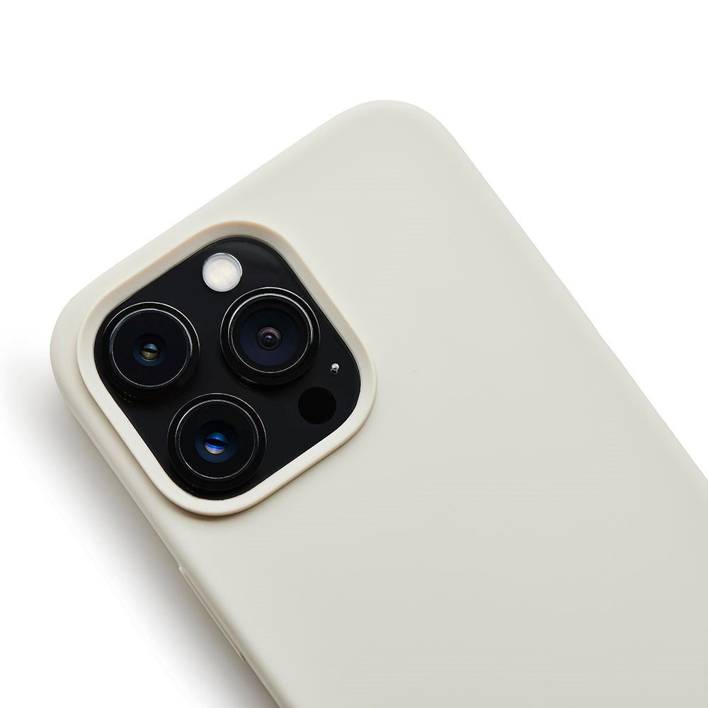 iPhone 13 Pro Trunk Silikone Bagside Cover - Creme