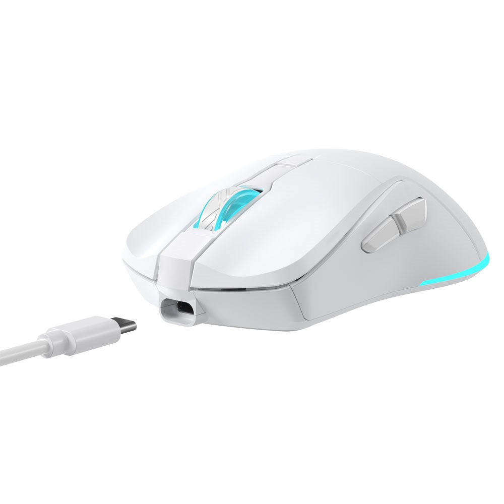 Baracuda TURTLE 6D / 3200 DPI Trådløs Gaming Mus - Hvid
