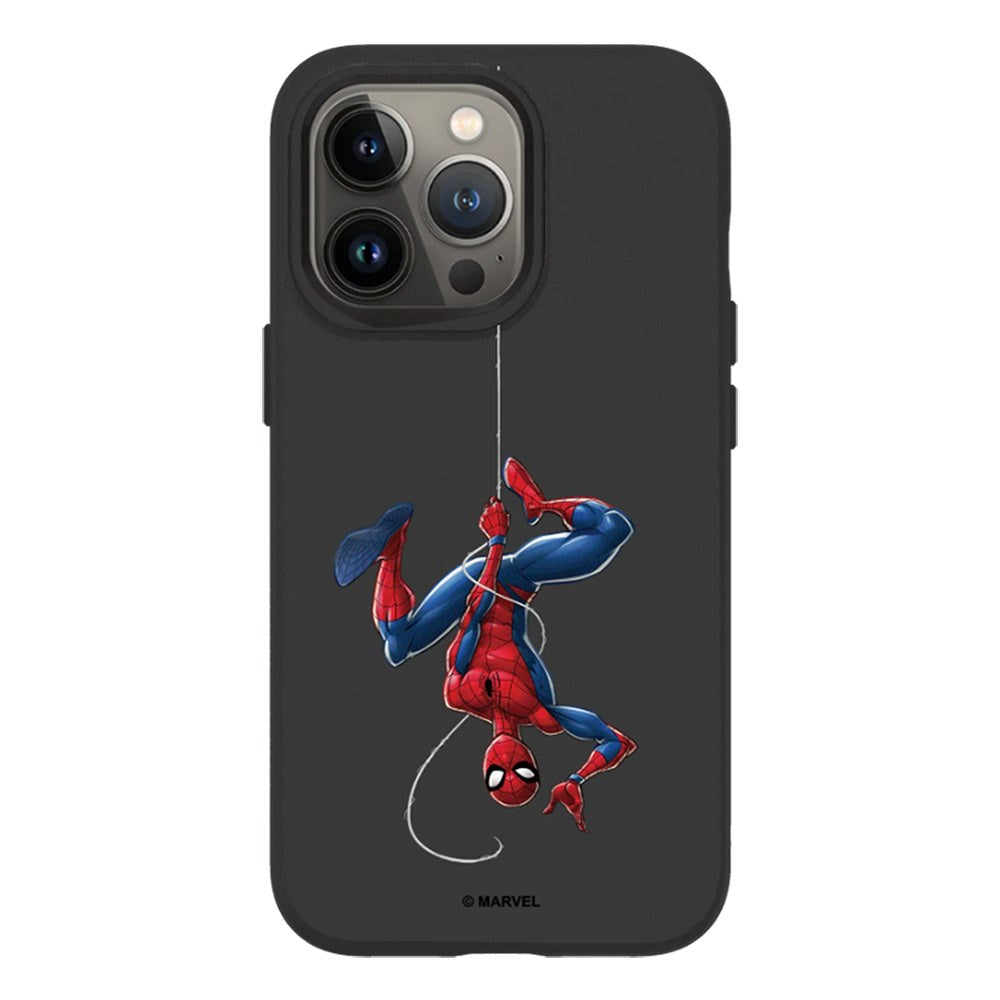 iPhone 13 Pro RhinoShield SolidSuit Håndværker Cover m. Marvel - Spider-man Upside Down