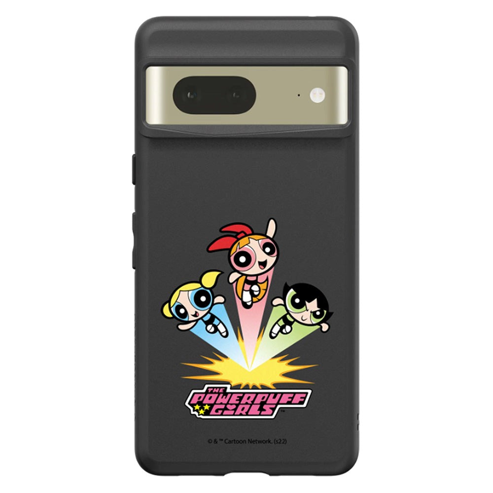 Google Pixel 7 RhinoShield SolidSuit Håndværker Cover m. The Powerpuff Girls - Fly High