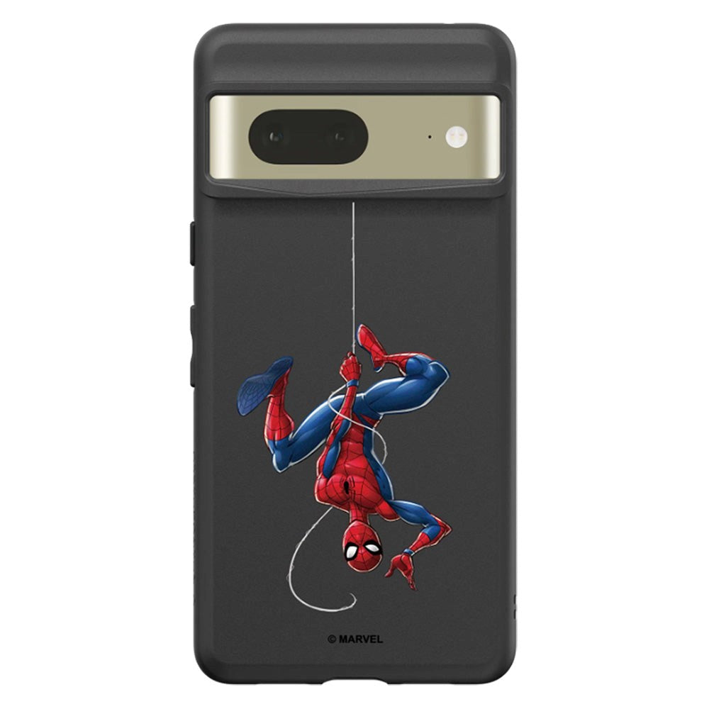 Google Pixel 7 RhinoShield SolidSuit Håndværker Cover m. Marvel - Spider-man Upside Down