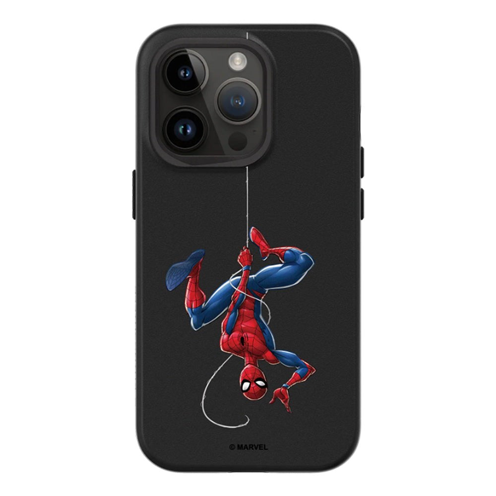 iPhone 14 Pro RhinoShield SolidSuit Håndværker Cover m. Marvel - Spider-man Upside Down