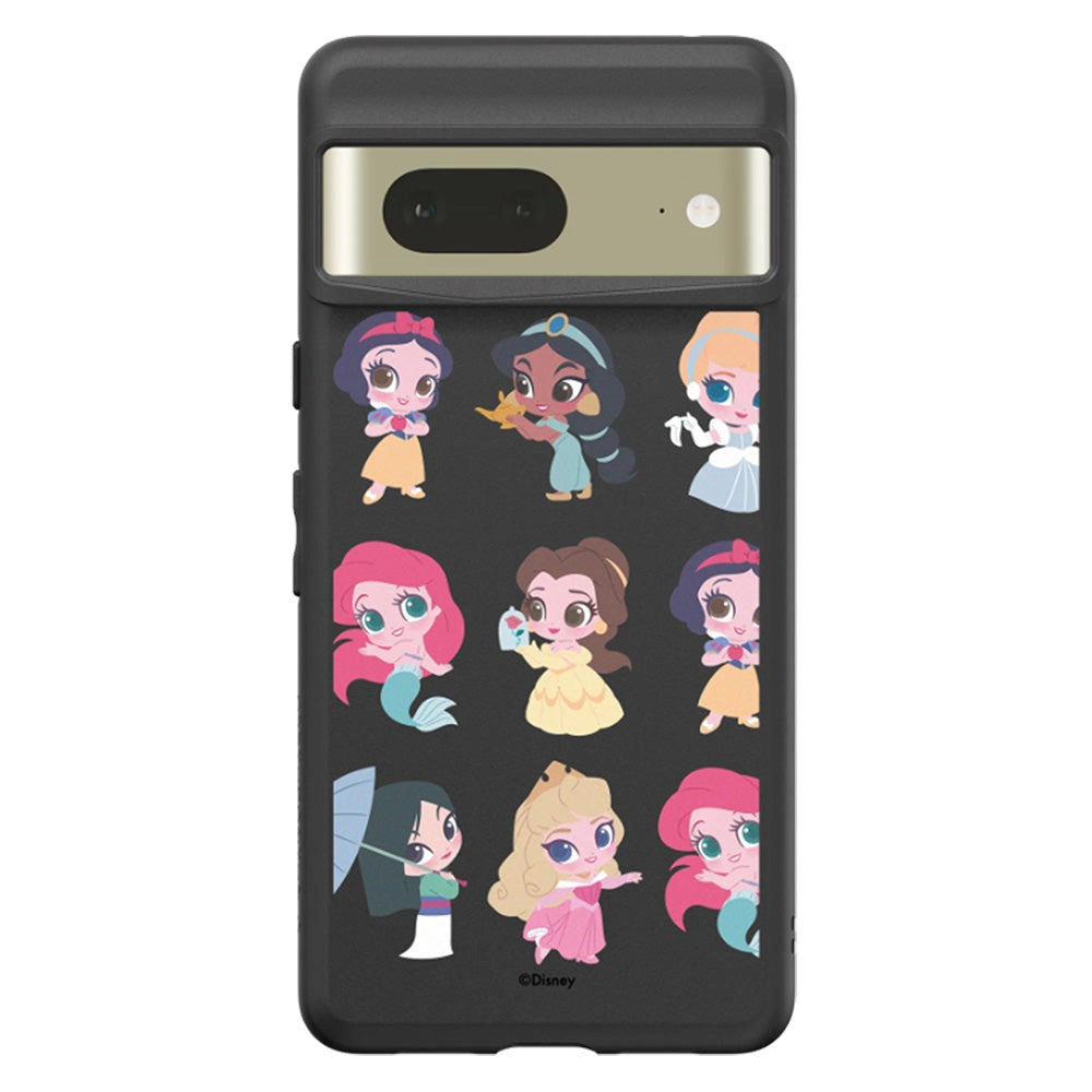 Google Pixel 7 RhinoShield SolidSuit Håndværker Cover m. Disney Princess - Chibi Style