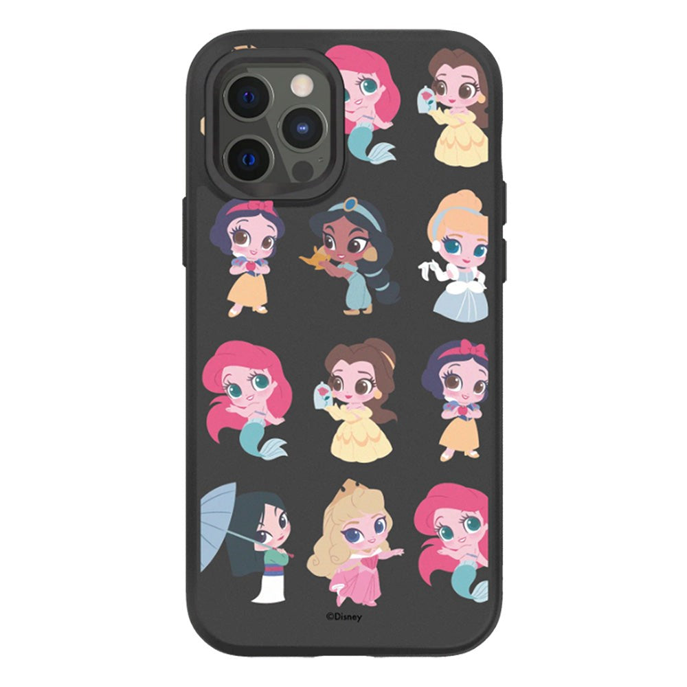 iPhone 12 / 12 Pro RhinoShield SolidSuit Håndværker Cover m. Disney Princess - Chibi Style