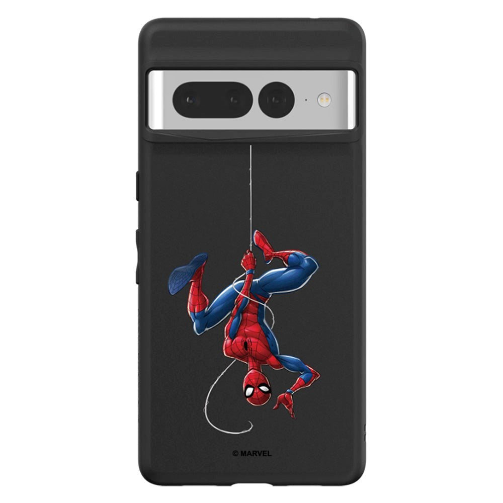 Google Pixel 7 Pro RhinoShield SolidSuit Håndværker Cover m. Marvel - Spider-Man Upside Down