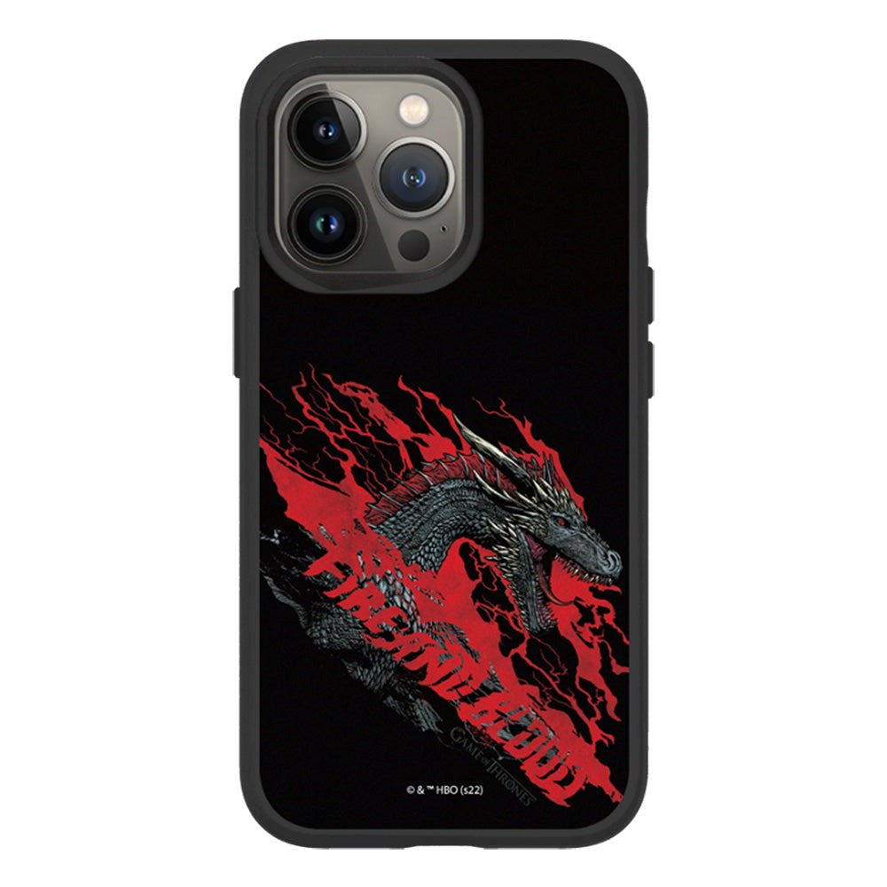 iPhone 13 Pro RhinoShield SolidSuit Håndværker Cover m. Game of Thrones - Dragon Fire & Blood