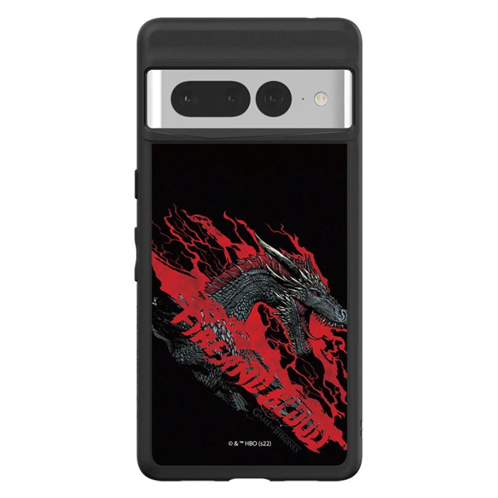 Google Pixel 7 Pro RhinoShield SolidSuit Håndværker Cover m. Game Of Thrones - Dragon Fire & Blood