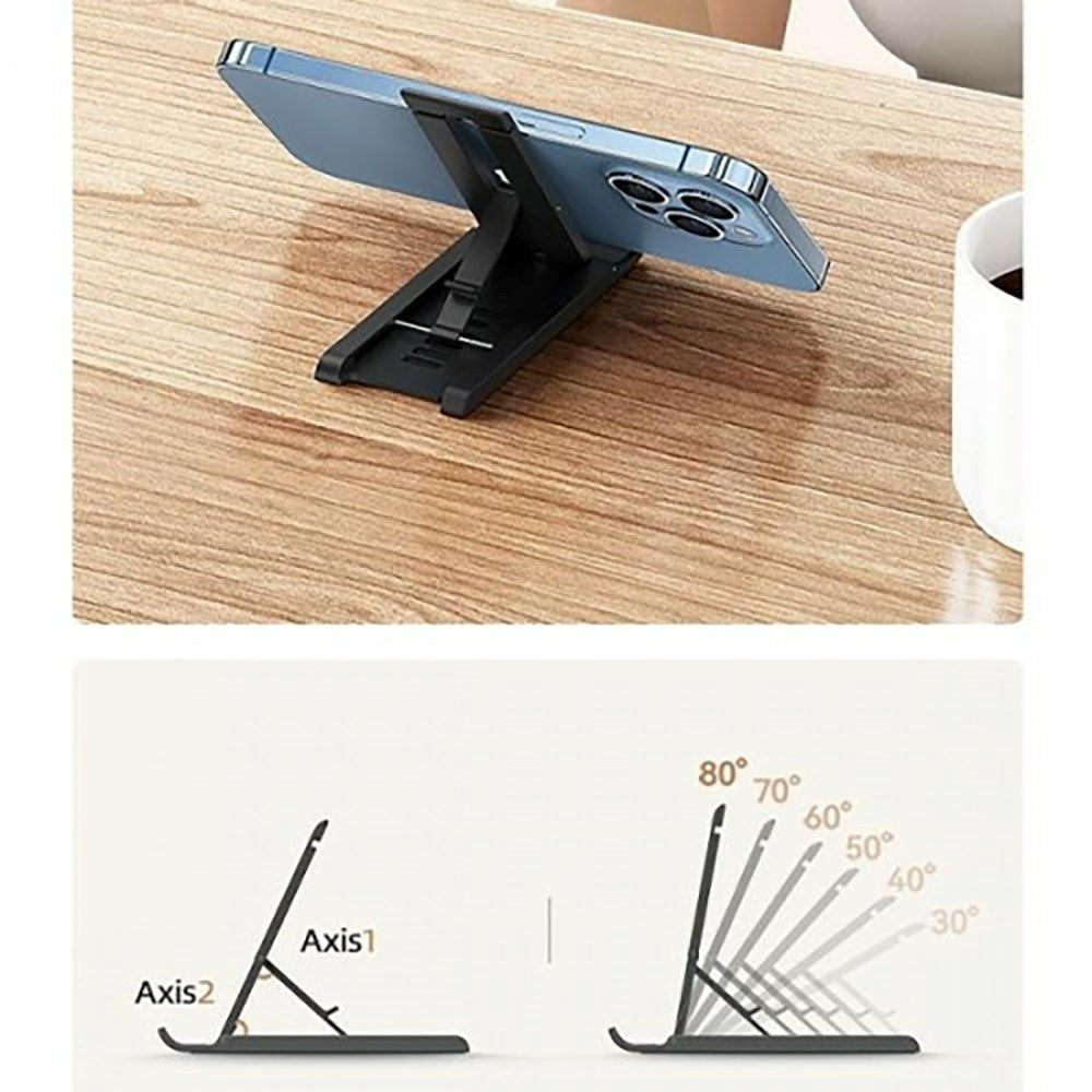 Usams Foldbar Mobil / Tablet Holder - Sort