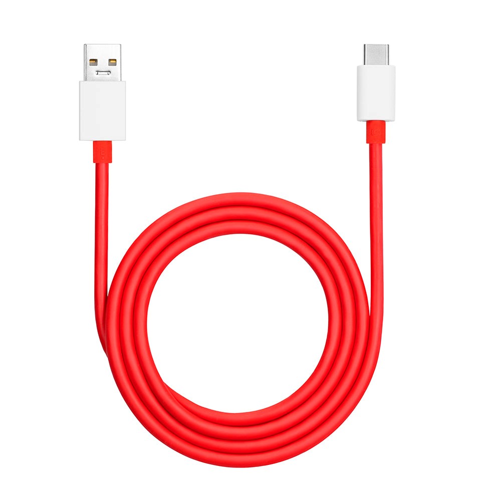 Original OnePlus USB-A til USB-C 10A Data- og Opladerkabel 160W 1m - Rød