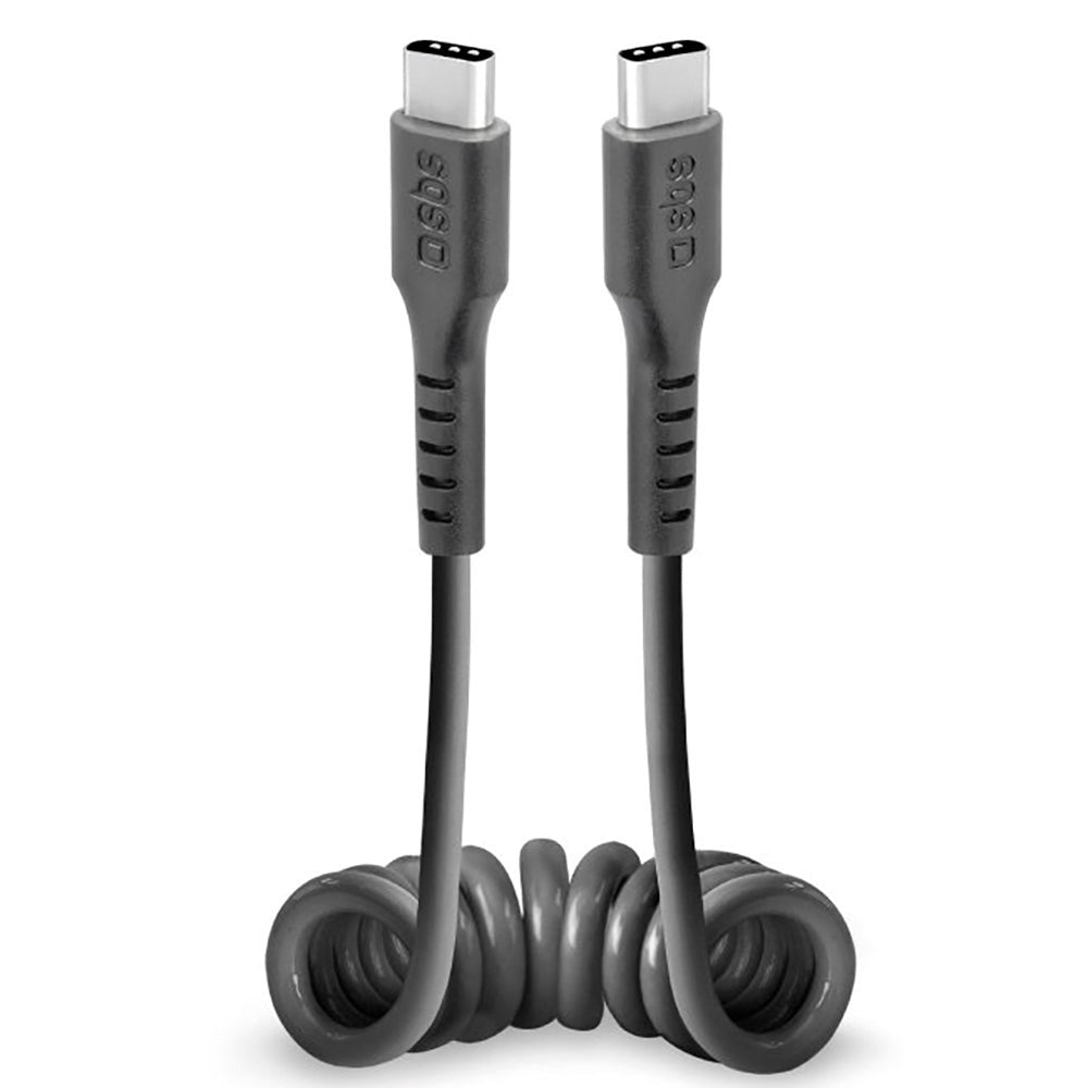 SBS USB-C til USB-C Kabel - 0.5 Meter - 25W (PD) - Sort