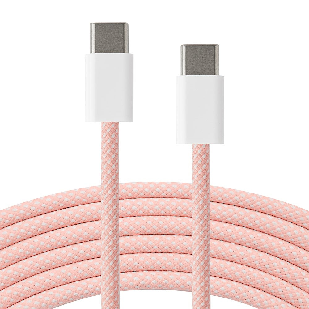 Xceed Braided USB-C til USB-C PD 60W - 2m - Lyserød