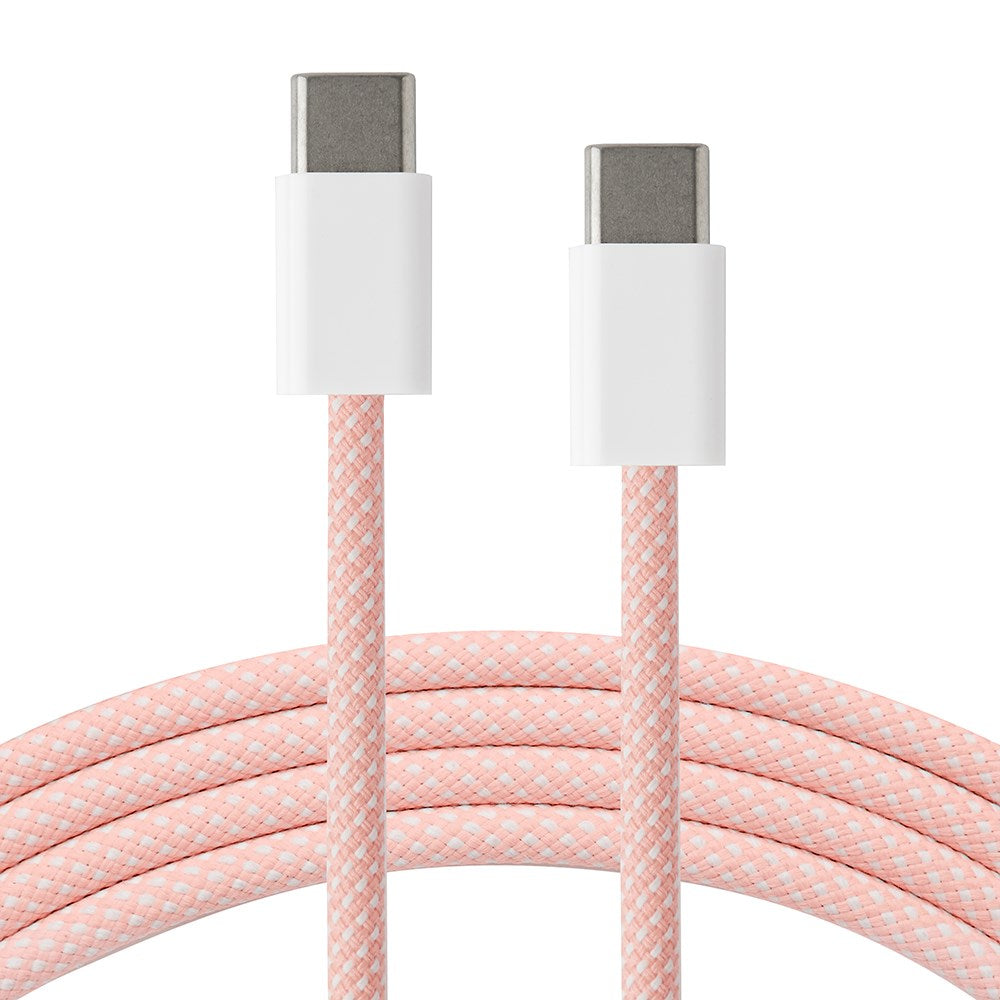 Xceed Braided USB-C til USB-C PD 60W - 1m - Lyserød