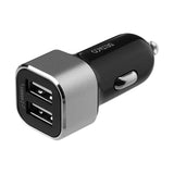 Deltaco 17W Biloplader 2 x USB-A - Sort