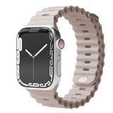 Vonmählen Apple Watch (38/40/SE/41/42mm) Wave Band Silikone Rem - Cream