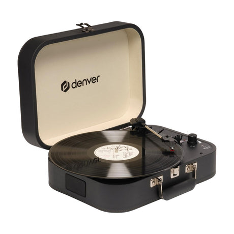 Denver VPL-130 Pladespiller - 2 x 10W Indbyggede Højtalere - Optagelsessoftware - Sort