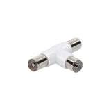Coaxial adapter Treport F/M-M - Hvid