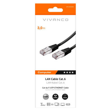 Netværkskabel RJ45 Cat 6 M-M - 3m Hvid
