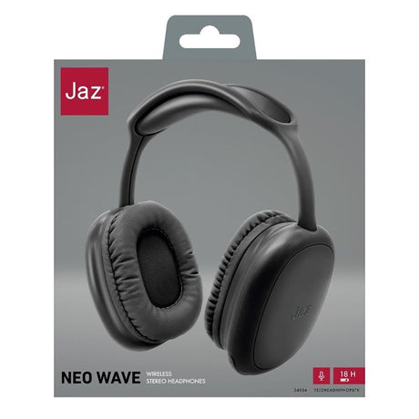 Jaz Neo Wave Trådløs Over-Ear Hovedtelefoner - Sort