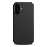 iPhone 17 - WOOLNUT Ægte Læder Bagside Cover - MagSafe Kompatibel - Sort