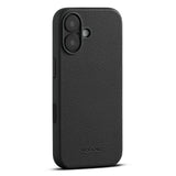 iPhone 17 - WOOLNUT Ægte Læder Bagside Cover - MagSafe Kompatibel - Sort