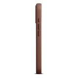 iPhone 17 - WOOLNUT Ægte Læder Bagside Cover - MagSafe Kompatibel - Brun