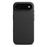 iPhone Air - WOOLNUT Ægte Læder Bagside Cover - MagSafe Kompatibel - Sort