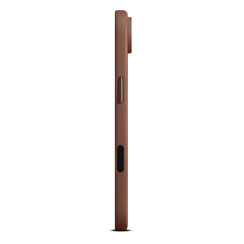 iPhone Air - WOOLNUT Ægte Læder Bagside Cover - MagSafe Kompatibel - Brun