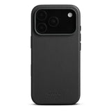 iPhone 17 Pro - WOOLNUT Ægte Læder Bagside Cover - MagSafe Kompatibel - Sort