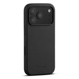 iPhone 17 Pro - WOOLNUT Ægte Læder Bagside Cover - MagSafe Kompatibel - Sort