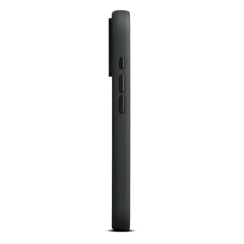 iPhone 17 Pro - WOOLNUT Ægte Læder Bagside Cover - MagSafe Kompatibel - Sort