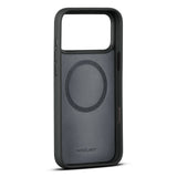 iPhone 17 Pro Max - WOOLNUT Ægte Læder Bagside Cover - MagSafe Kompatibel - Sort