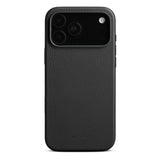 iPhone 17 Pro Max - WOOLNUT Ægte Læder Bagside Cover - MagSafe Kompatibel - Sort