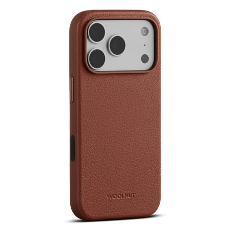 WOOLNUT iPhone 18 Pro Ægte Læder Bagside Cover - MagSafe Kompatibel - Brun