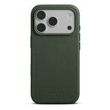WOOLNUT iPhone 18 Pro Ægte Læder Bagside Cover - MagSafe Kompatibel - Grøn