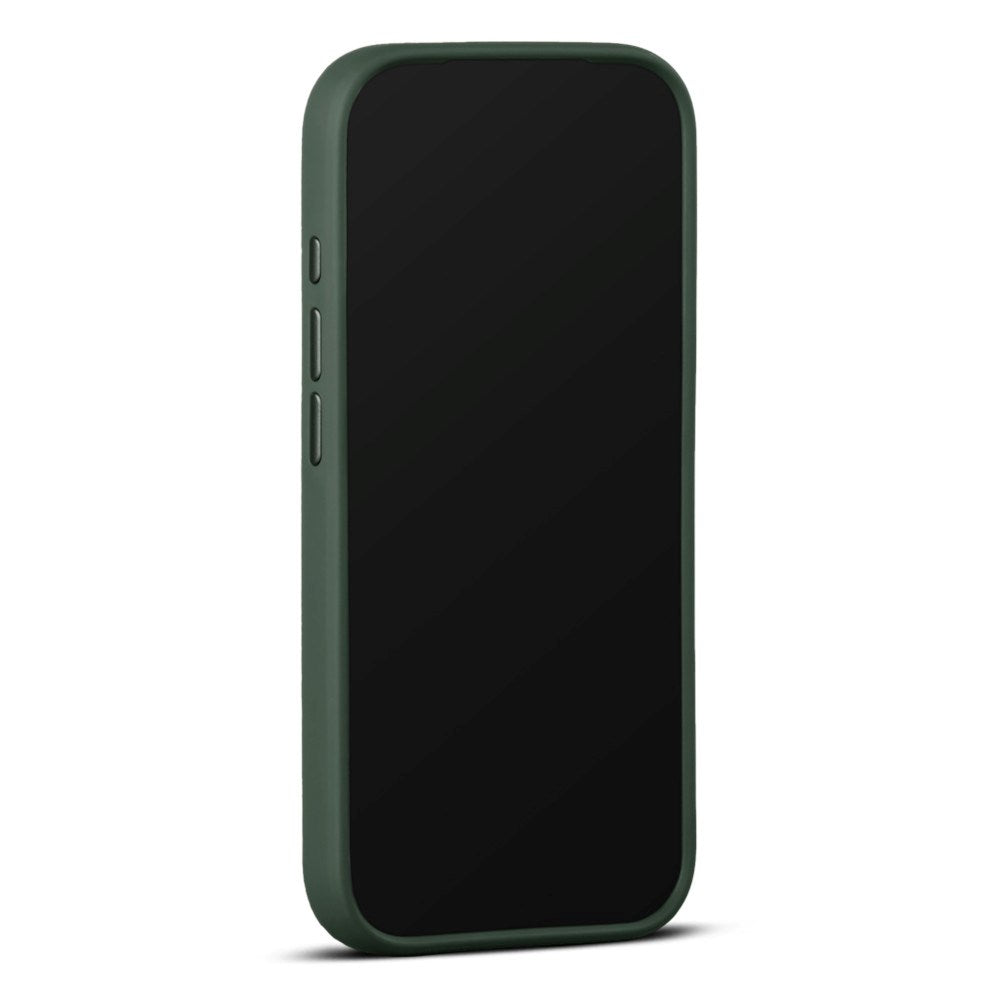 WOOLNUT iPhone 18 Pro Max Ægte Læder Bagside Cover - MagSafe Kompatibel - Grøn