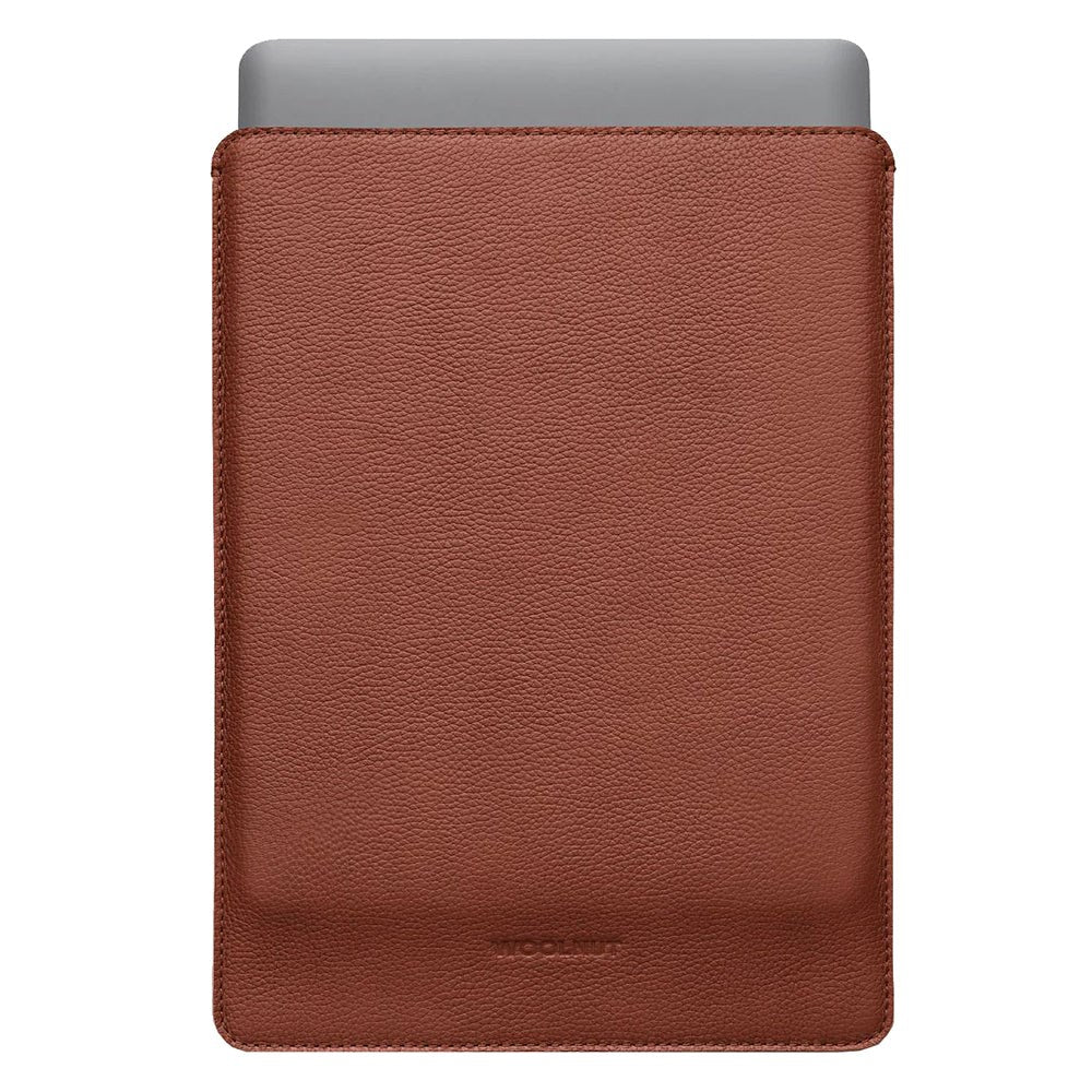 Woolnut Ægte Læder Sleeve Til MacBook / Laptop 13" (315 x 220mm) - Brun