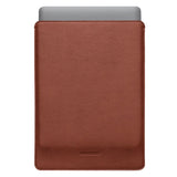 Woolnut Ægte Læder Sleeve Til MacBook / Laptop 13" (315 x 220mm) - Brun