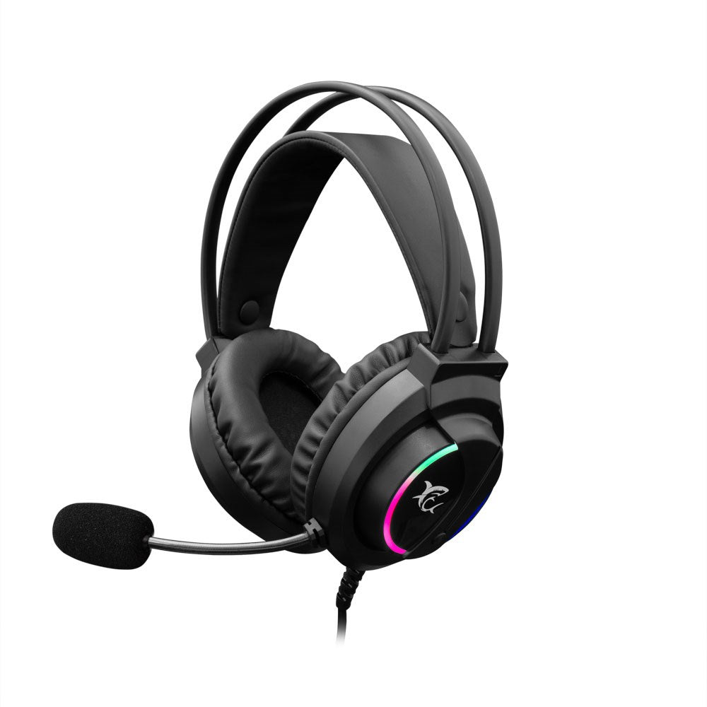 White Shark WOLF Gaming Headset - On-Ear - Sort
