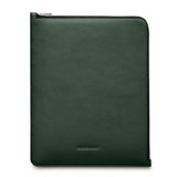 iPad / Tablet (23 x 29 cm) Woolnut Sleeve - Ægte Læder - Grøn