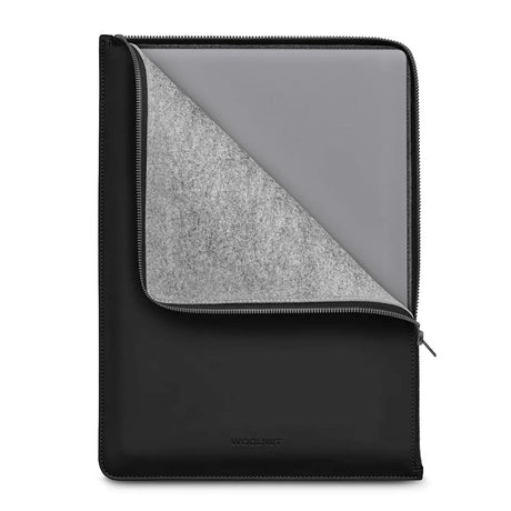 Woolnut Coated Folio PU Sleeve Til MacBook / Laptop 16" (360 x 250mm) - Sort