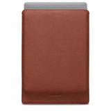 MacBook Pro 16" M4 / M3 / M2 / M1 (2024 - 2021) Woolnut Sleeve - 27.5 x 37.5 cm - Ægte Læder - Brun