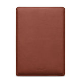 MacBook Pro 16" M4 / M3 / M2 / M1 (2024 - 2021) Woolnut Sleeve - 27.5 x 37.5 cm - Ægte Læder - Brun